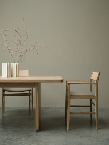Mesa de comedor Vaud - Roble blanqueado, 2 extensiones - Mavis