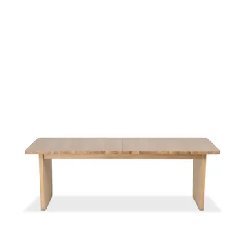 Mesa de comedor Vaud - Roble blanqueado, 2 extensiones - Mavis