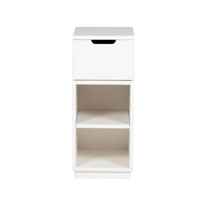 Mesita de noche Aoko 72 cm 1 cajón - Lacado blanco - Mavis