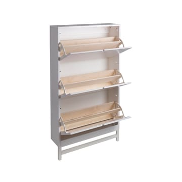 Mueble zapatero Falsterbo - Blanco, 3 compartimentos - Mavis