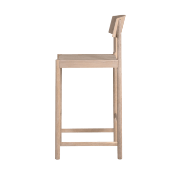 Taburete Rod 65 cm - Roble encerado en blanco - Mavis