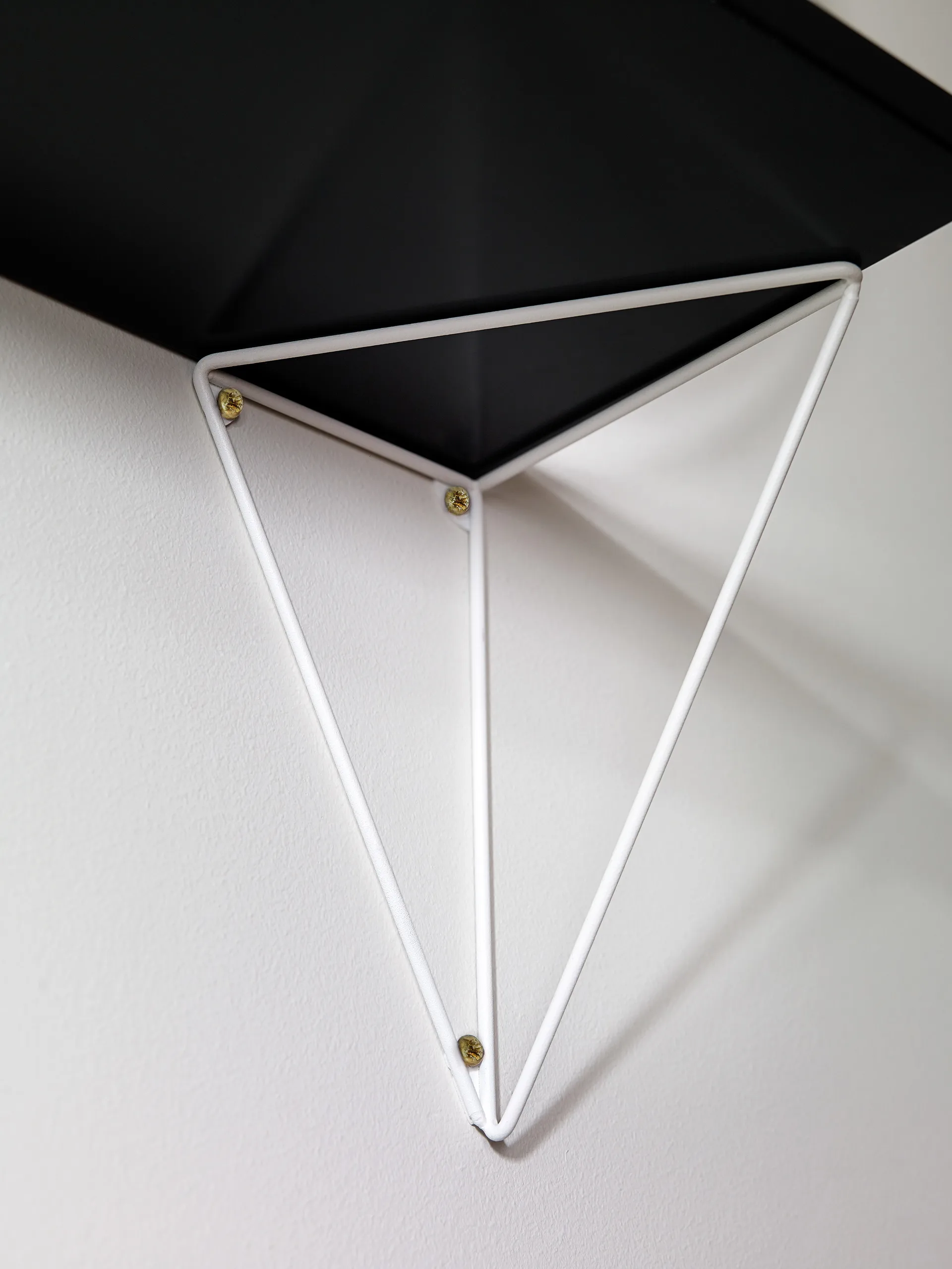 2 Soportes para balda Pythagoras, blanco Maze