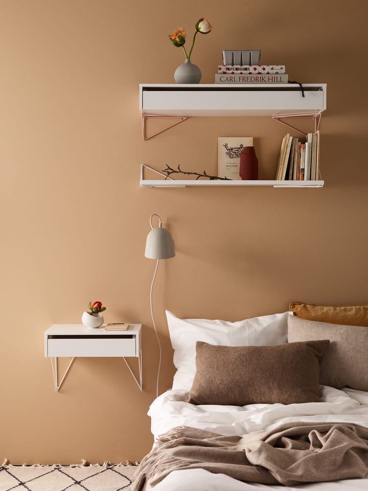 2 Soportes para balda Pythagoras, blanco Maze