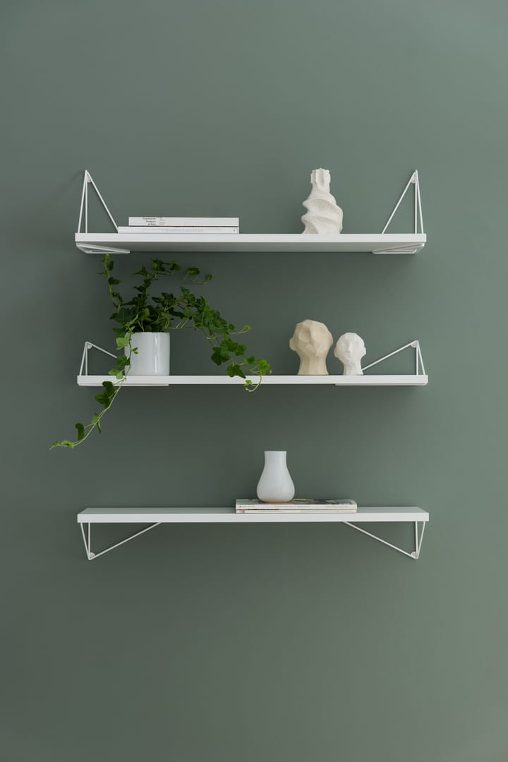 2 Soportes para balda Pythagoras, blanco Maze