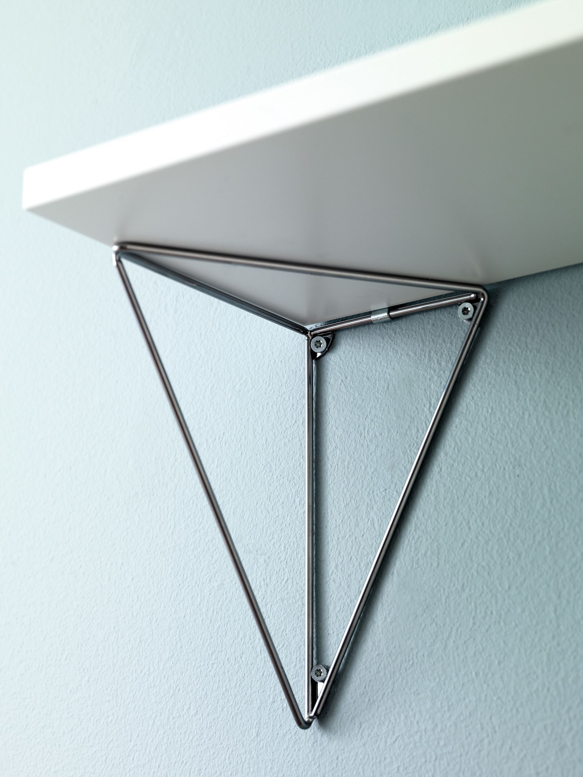 2 Soportes para balda Pythagoras, cromo Maze