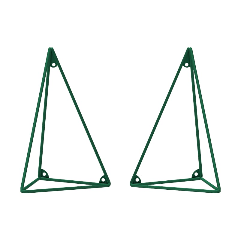 2 Soportes para balda Pythagoras, Fern green Maze