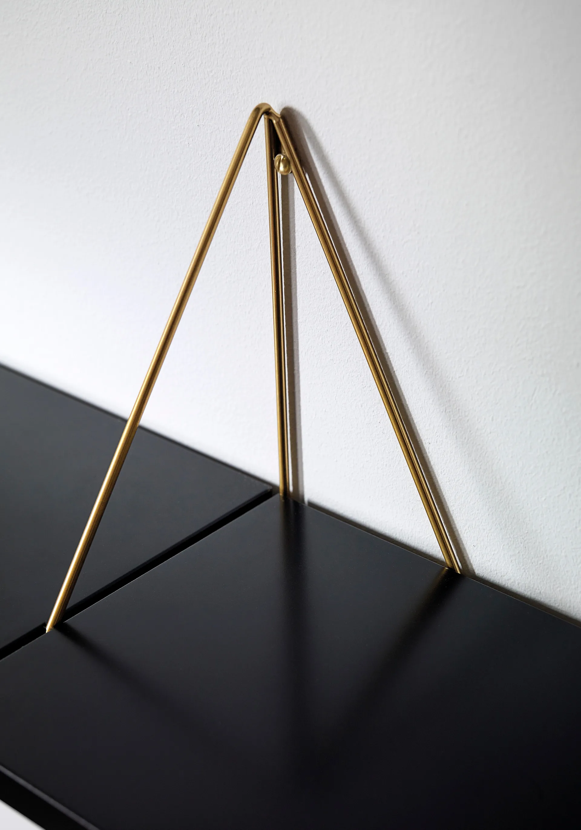 2 Soportes para balda Pythagoras, latón Maze