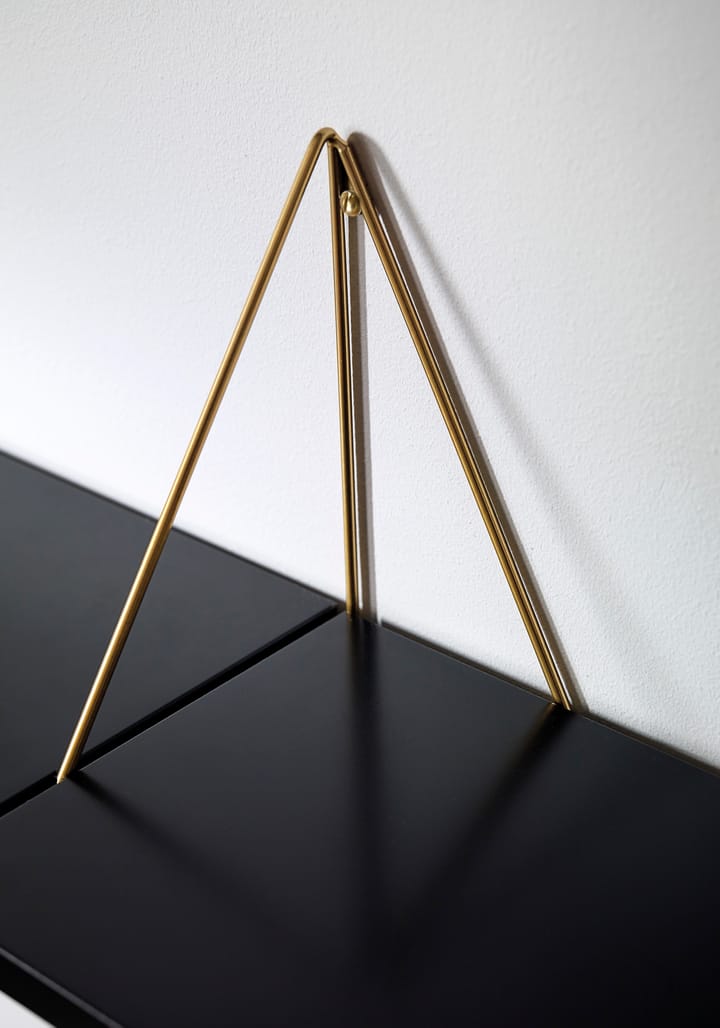 2 Soportes para balda Pythagoras, latón Maze
