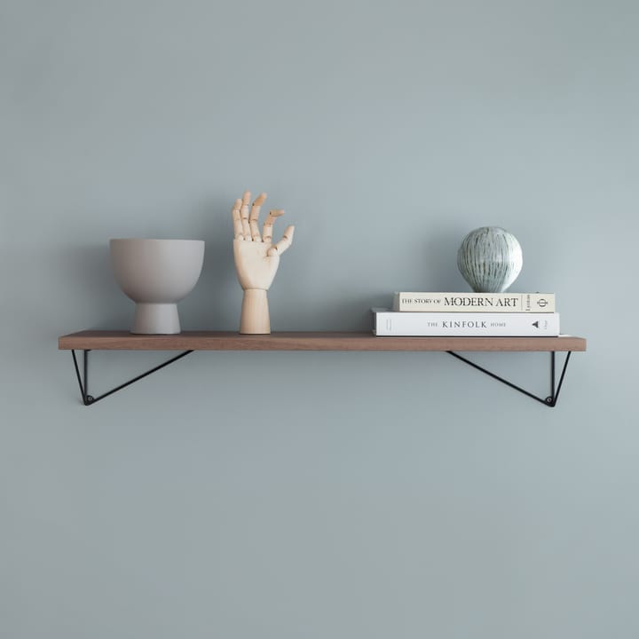 2 Soportes para balda Pythagoras, negro Maze