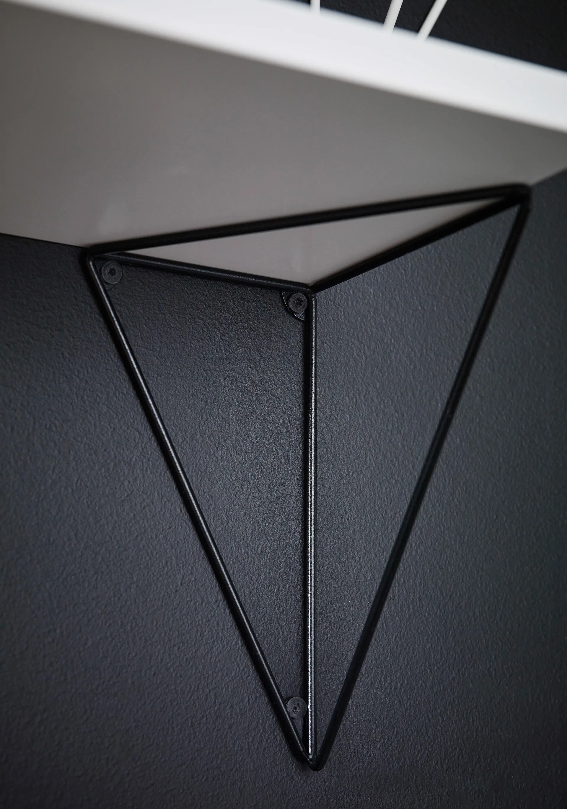 2 Soportes para balda Pythagoras, negro Maze