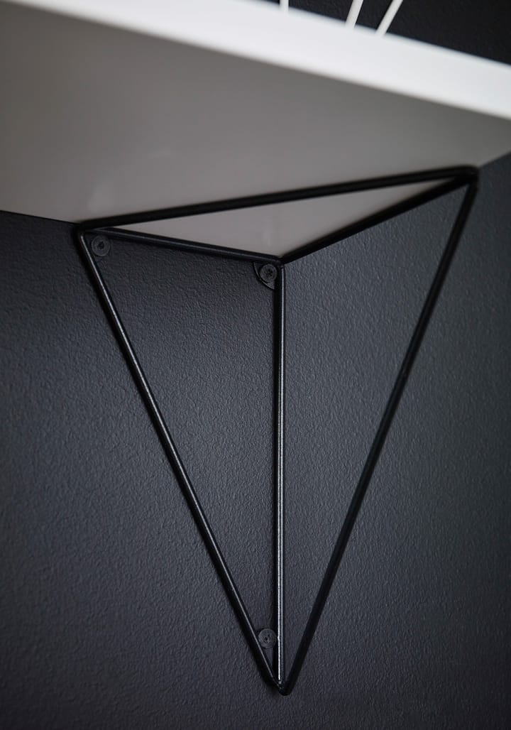 2 Soportes para balda Pythagoras, negro Maze