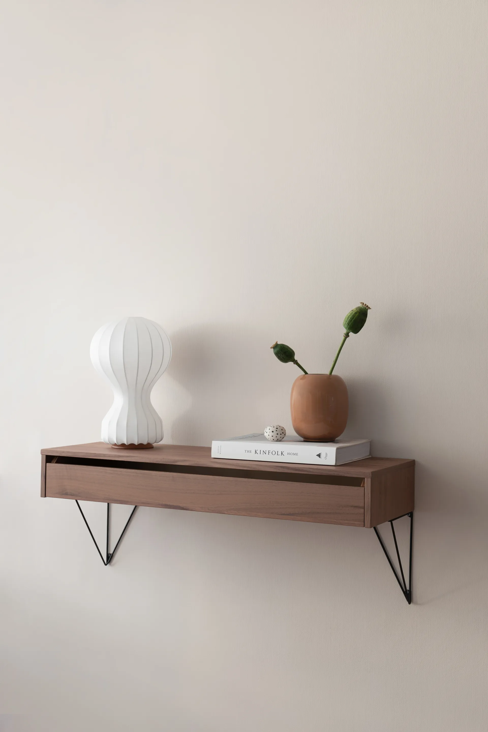 2 Soportes para balda Pythagoras, negro Maze