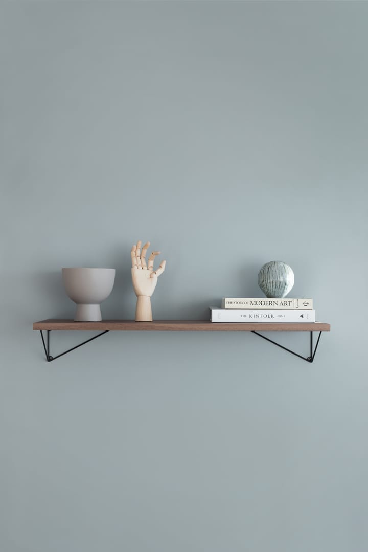 2 Soportes para balda Pythagoras, negro Maze