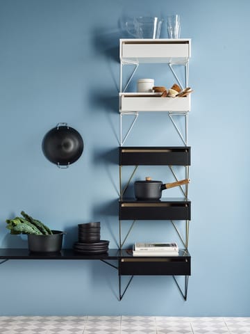 2 Soportes para balda Pythagoras - negro - Maze
