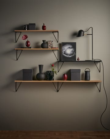 2 Soportes para balda Pythagoras - negro - Maze