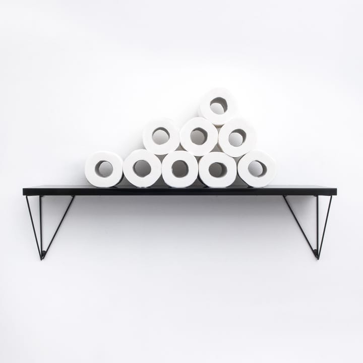 2 Soportes para balda Pythagoras, negro Maze