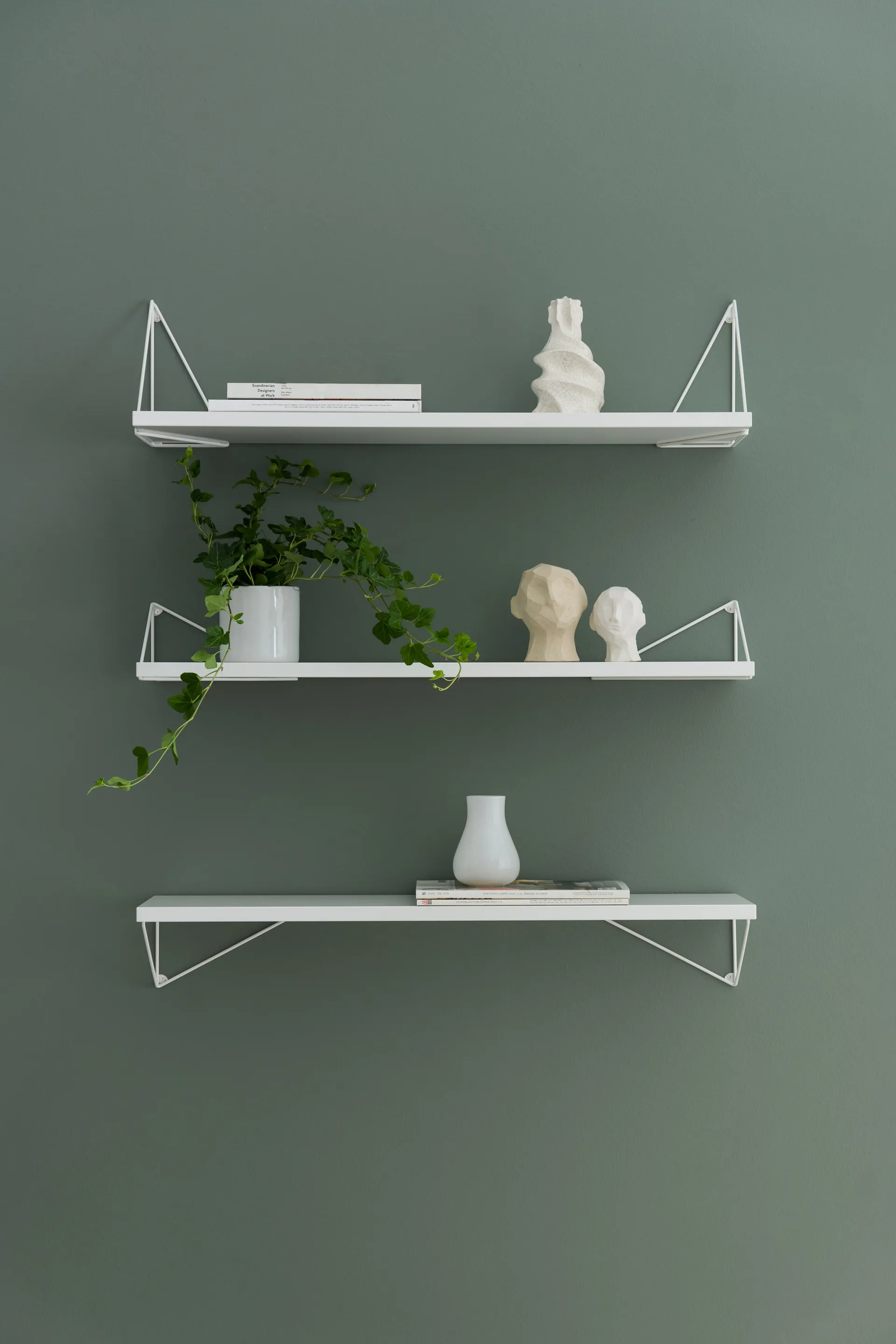 3 Baldas Pythagoras Shelf, blanco Maze