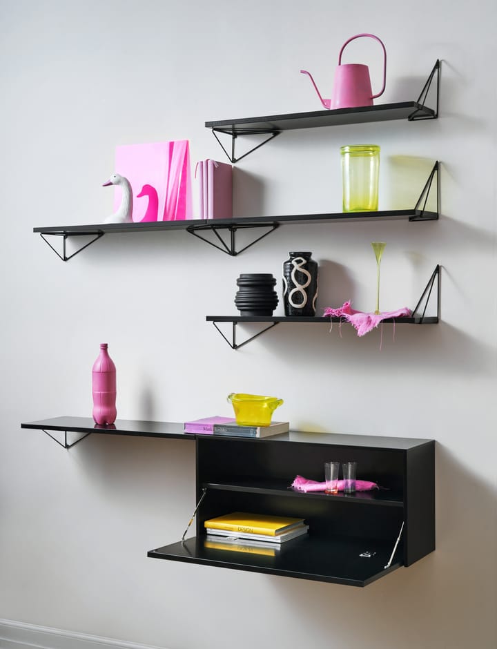 Armario de pared Pythagoras Cabinet 38x80 cm, Black Maze