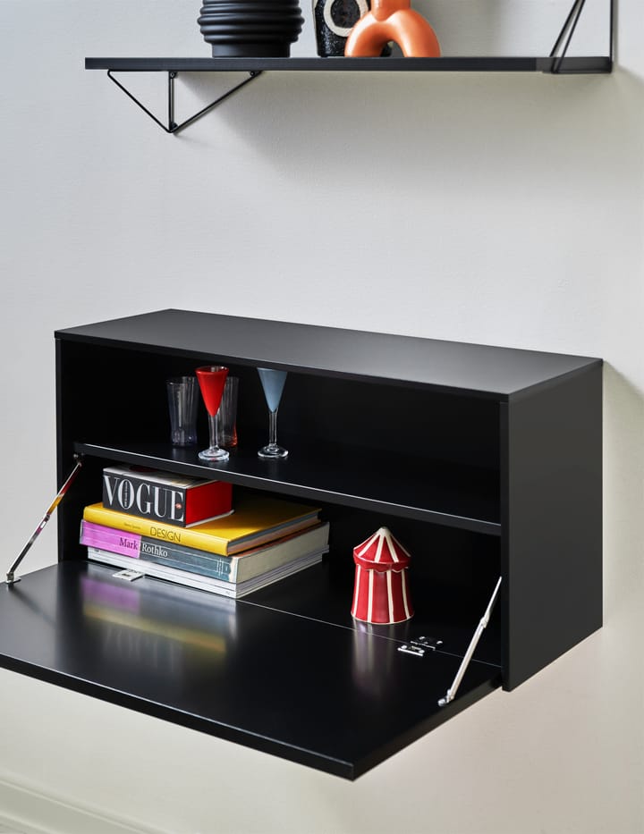 Armario de pared Pythagoras Cabinet 38x80 cm, Black Maze