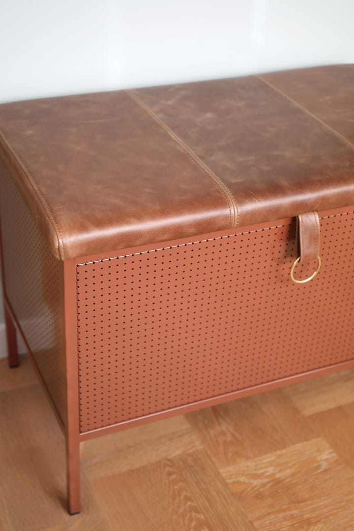 Banco con cajón Frank, Cinnamon-vintage cognac Maze