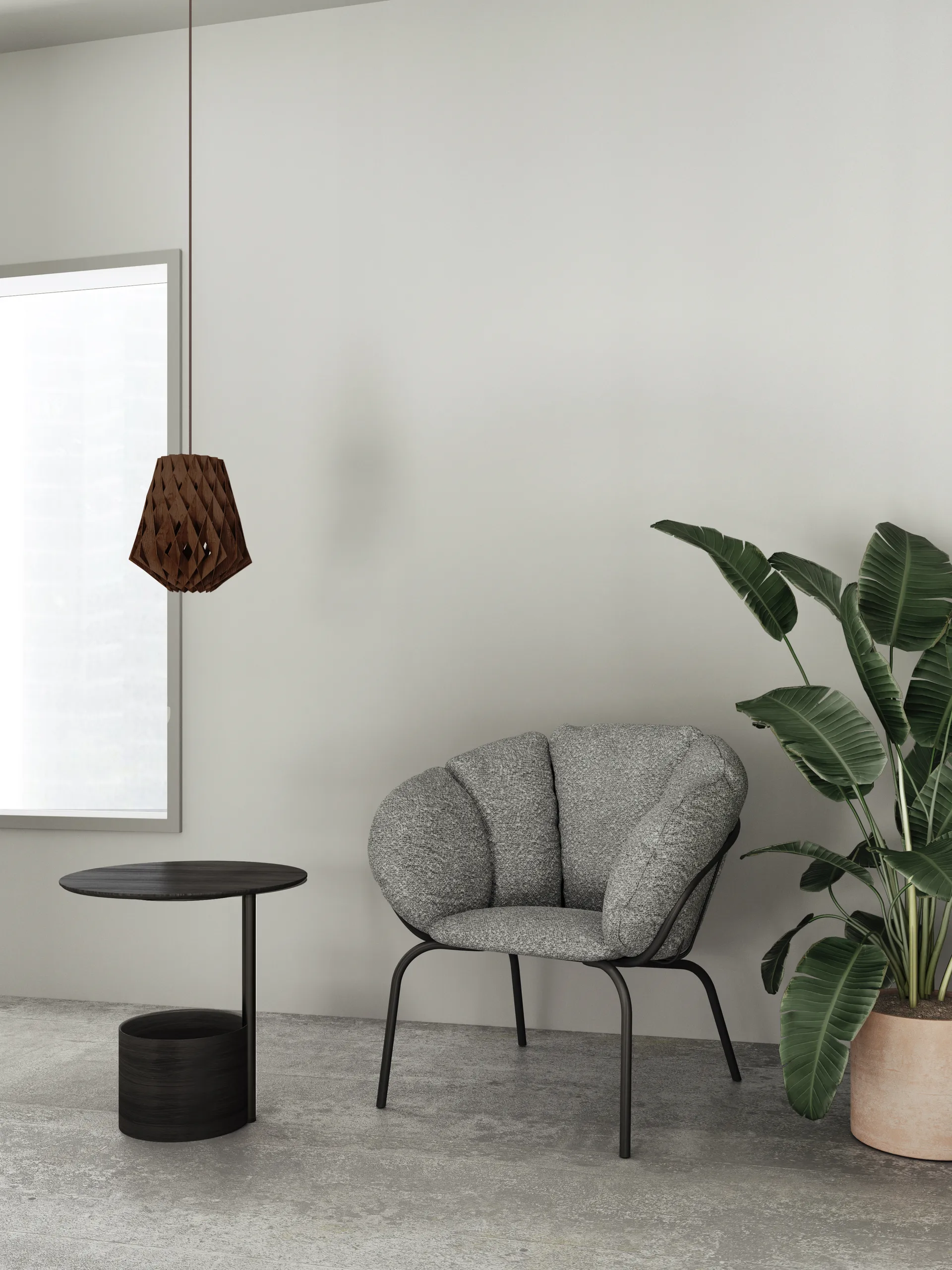 Butaca Same Easy, Black-taupe Maze