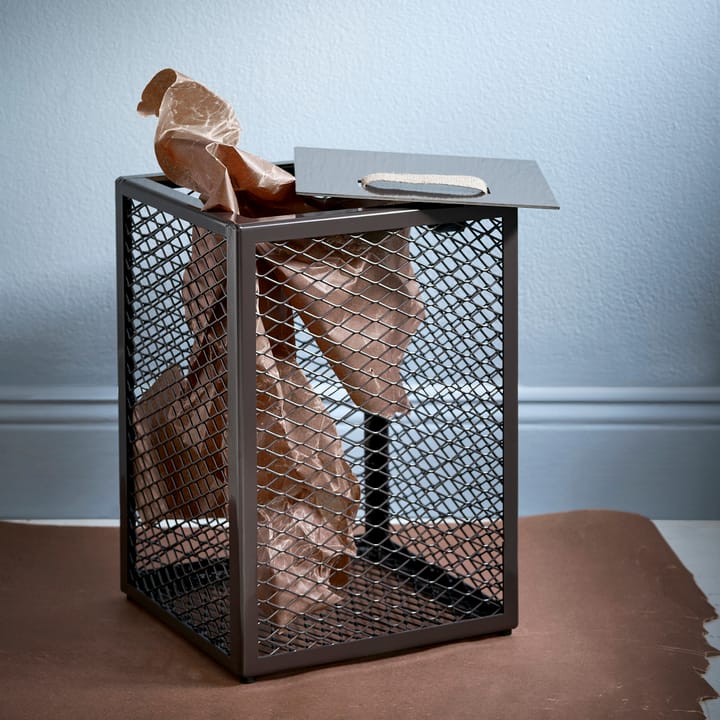 Caja de almacenaje The Cube, Dark chocolate Maze