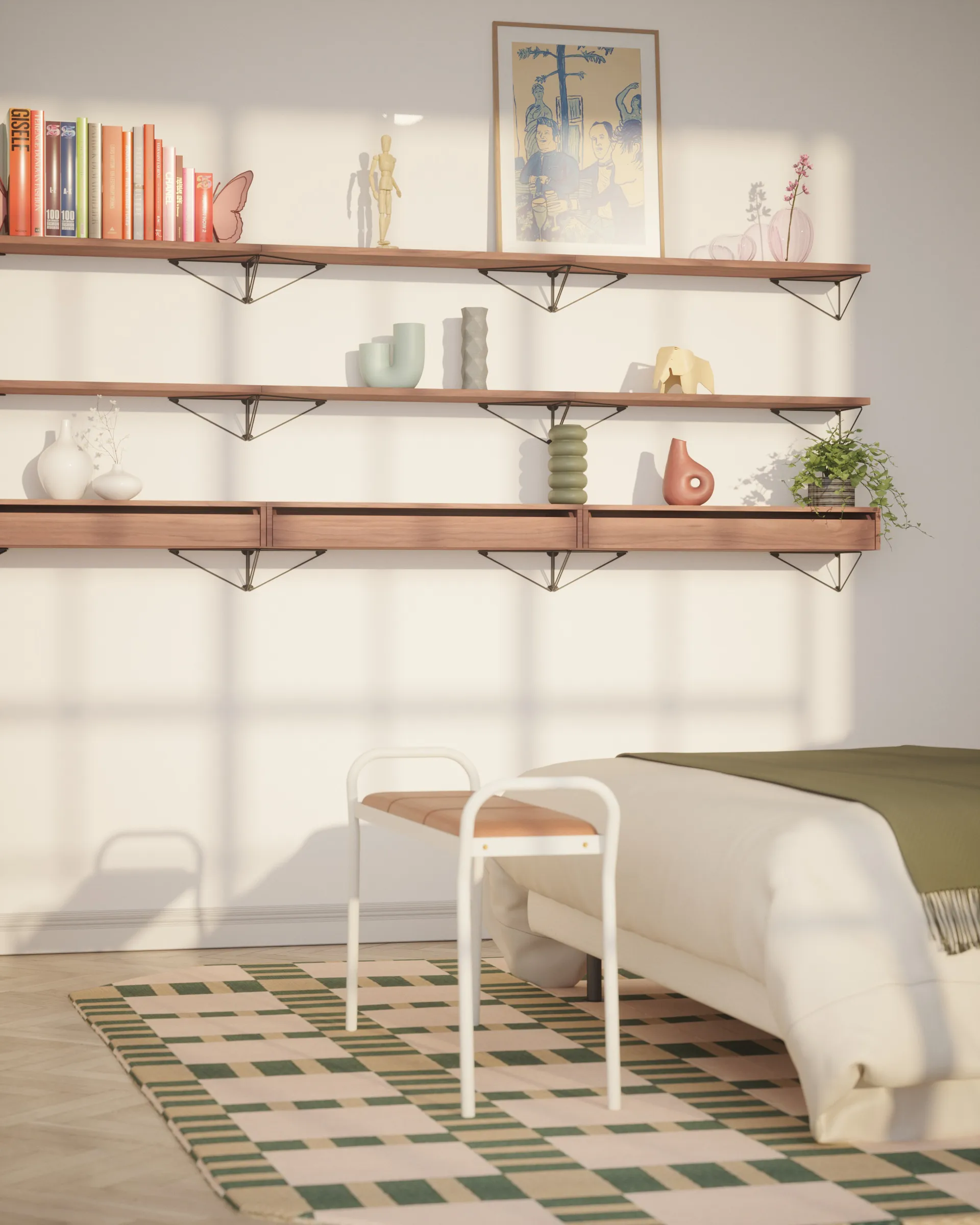 Cajón Pythagoras L, nogal Maze