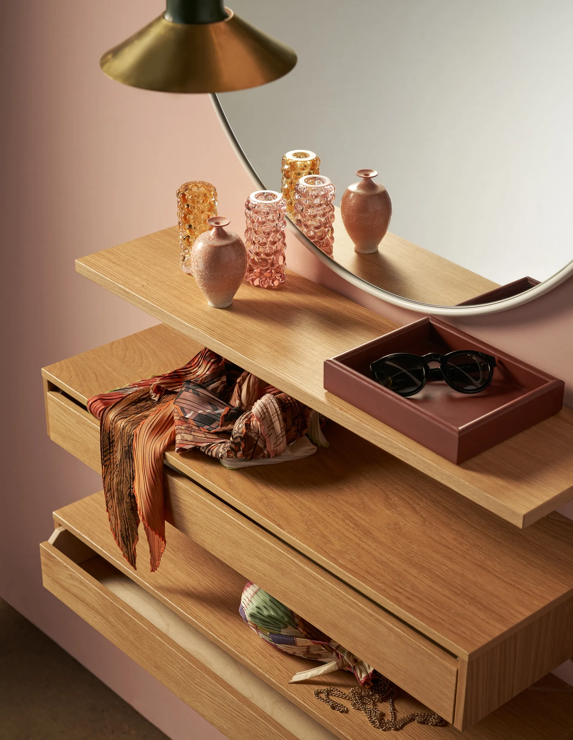 Cajón Pythagoras L, roble Maze