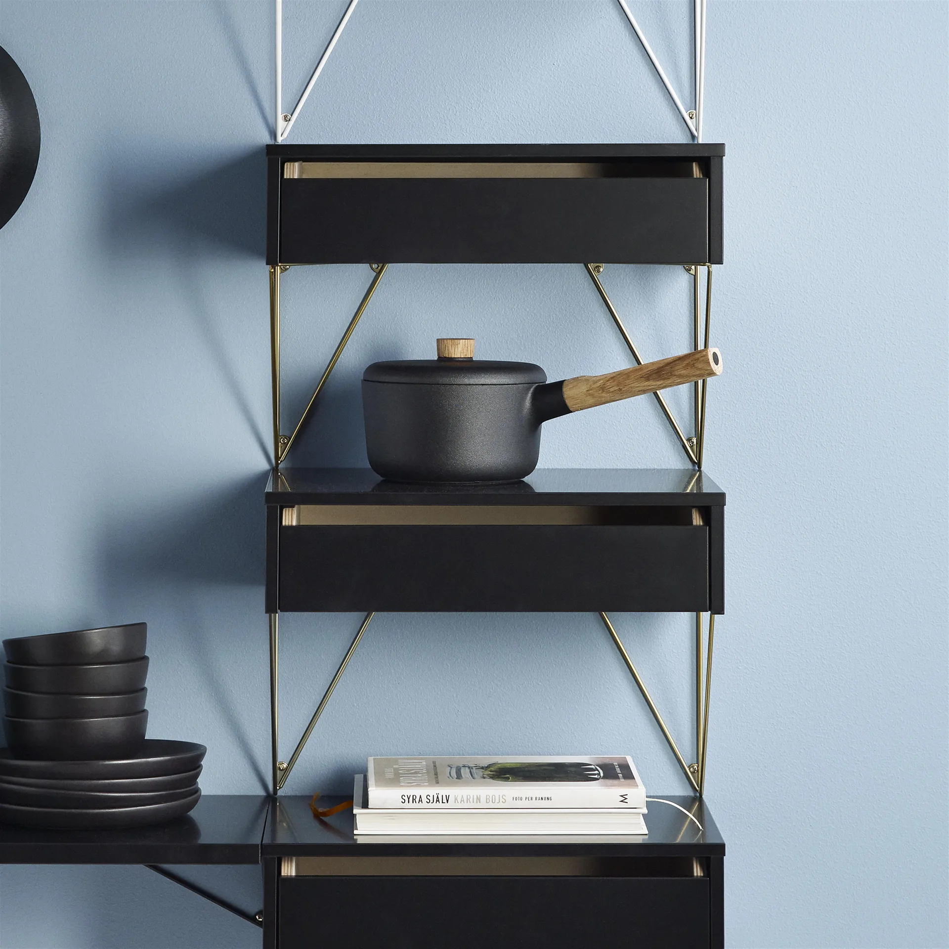 Cajón Pythagoras S, negro Maze