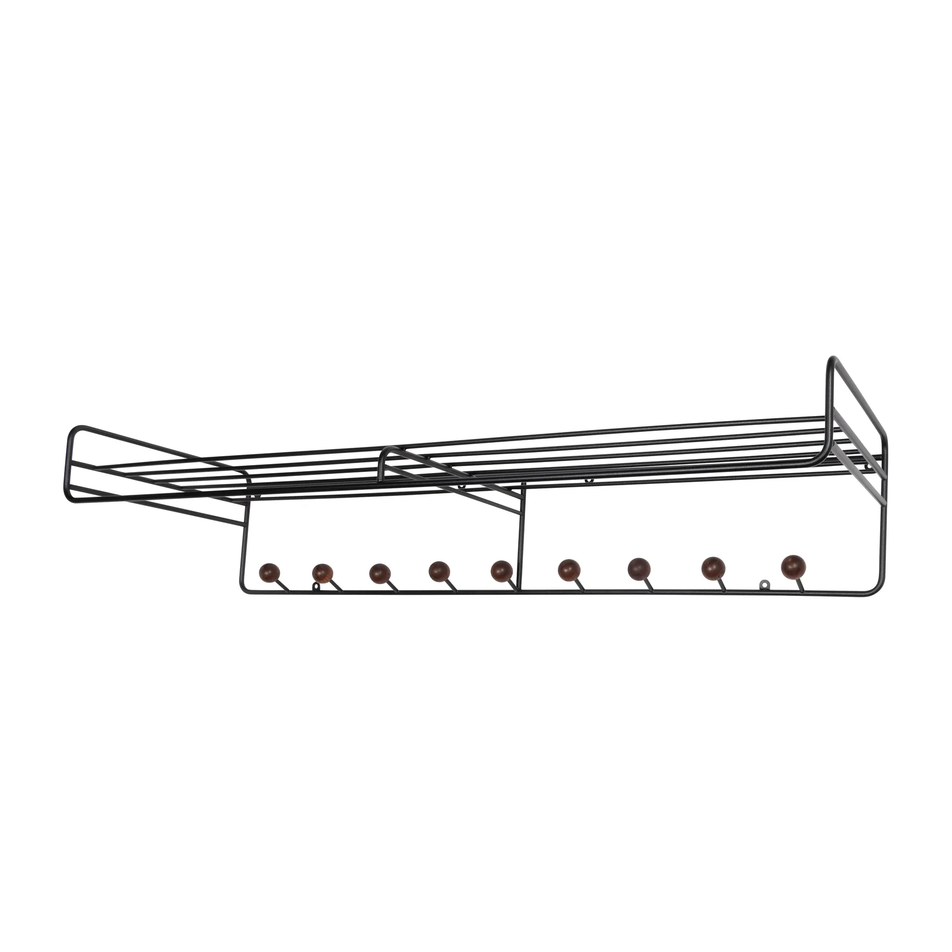 Colgador Bill Hat rack L, Negro-marrón oscuro Maze