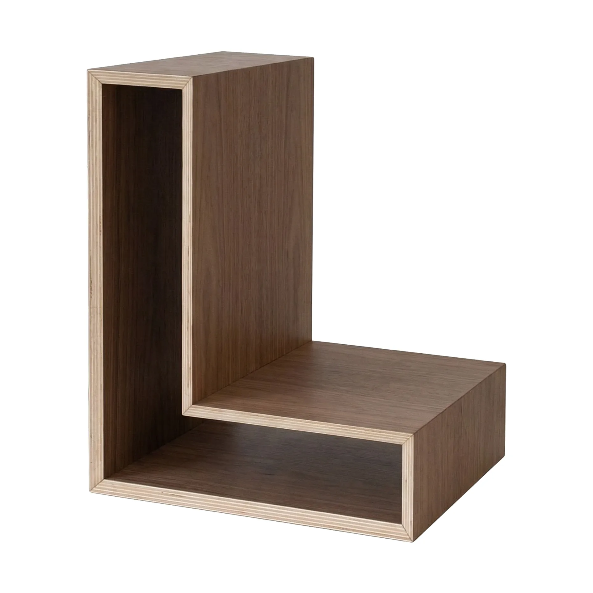 Estante de pared L-shelf, Nogal, 30×38×29 cm Maze