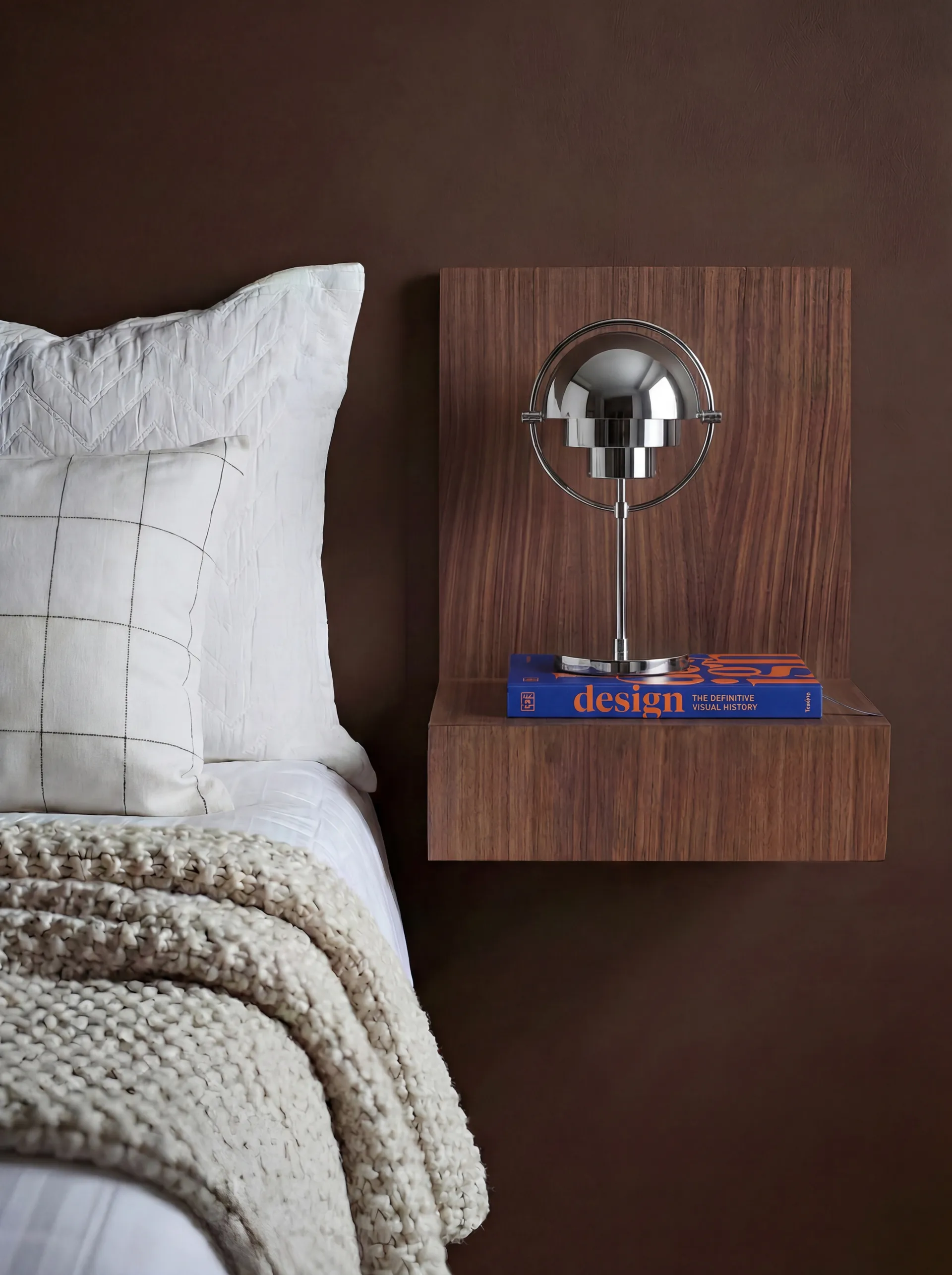 Estante de pared L-shelf, Nogal, 30×38×29 cm Maze