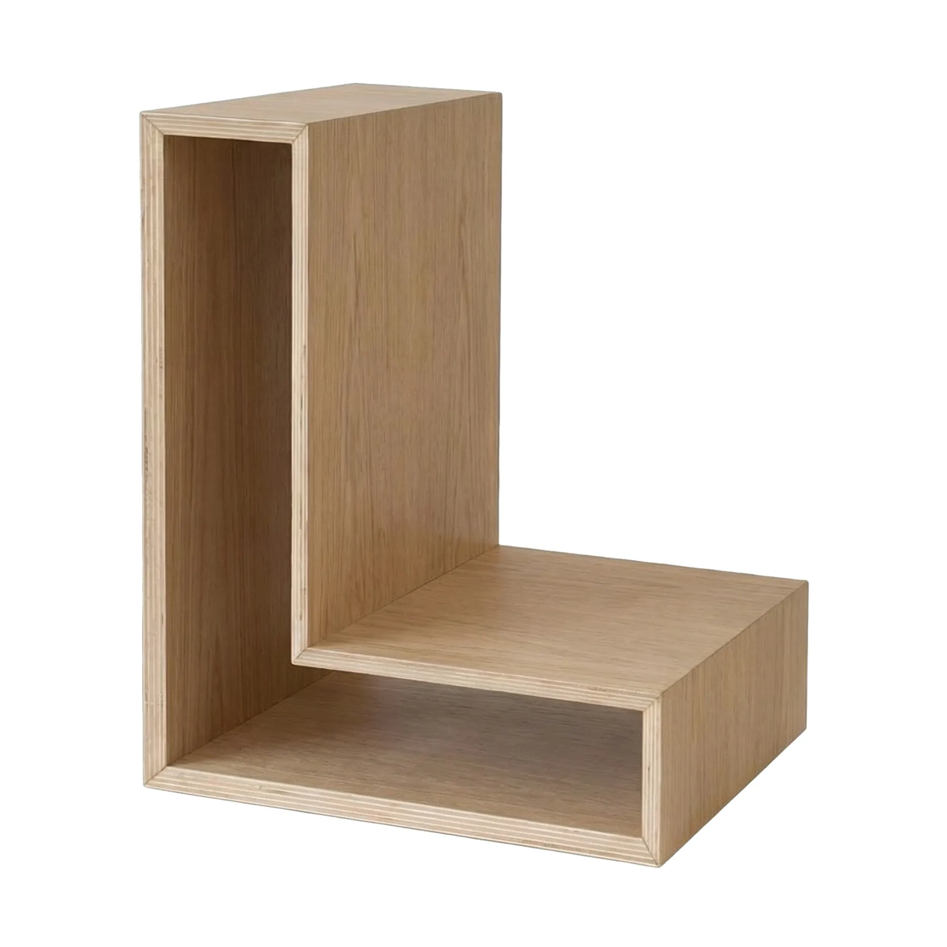 Estante de pared L-shelf, Roble, 30 × 38 × 29 cm Maze