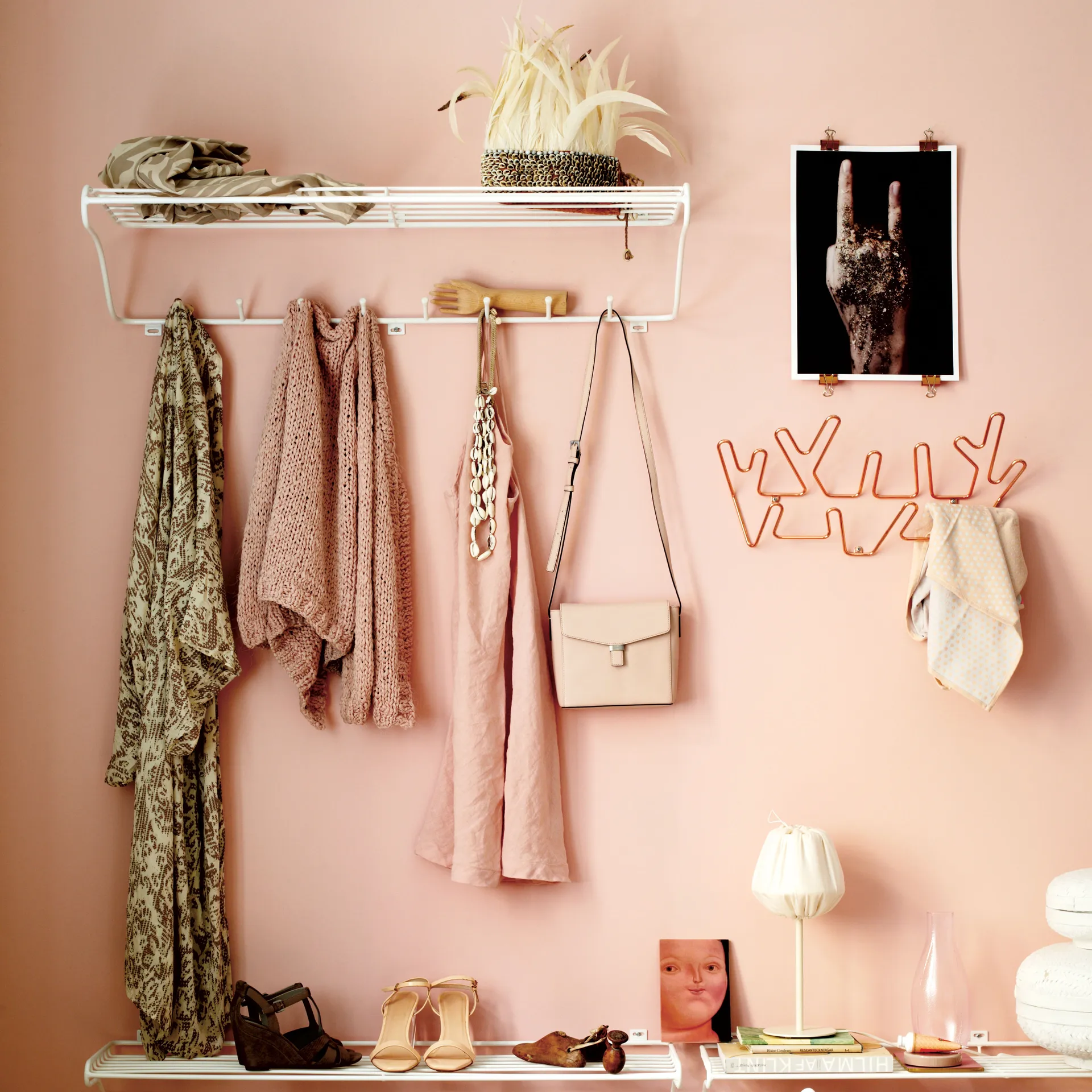 Estante perchero Hat Rack L, blanco Maze