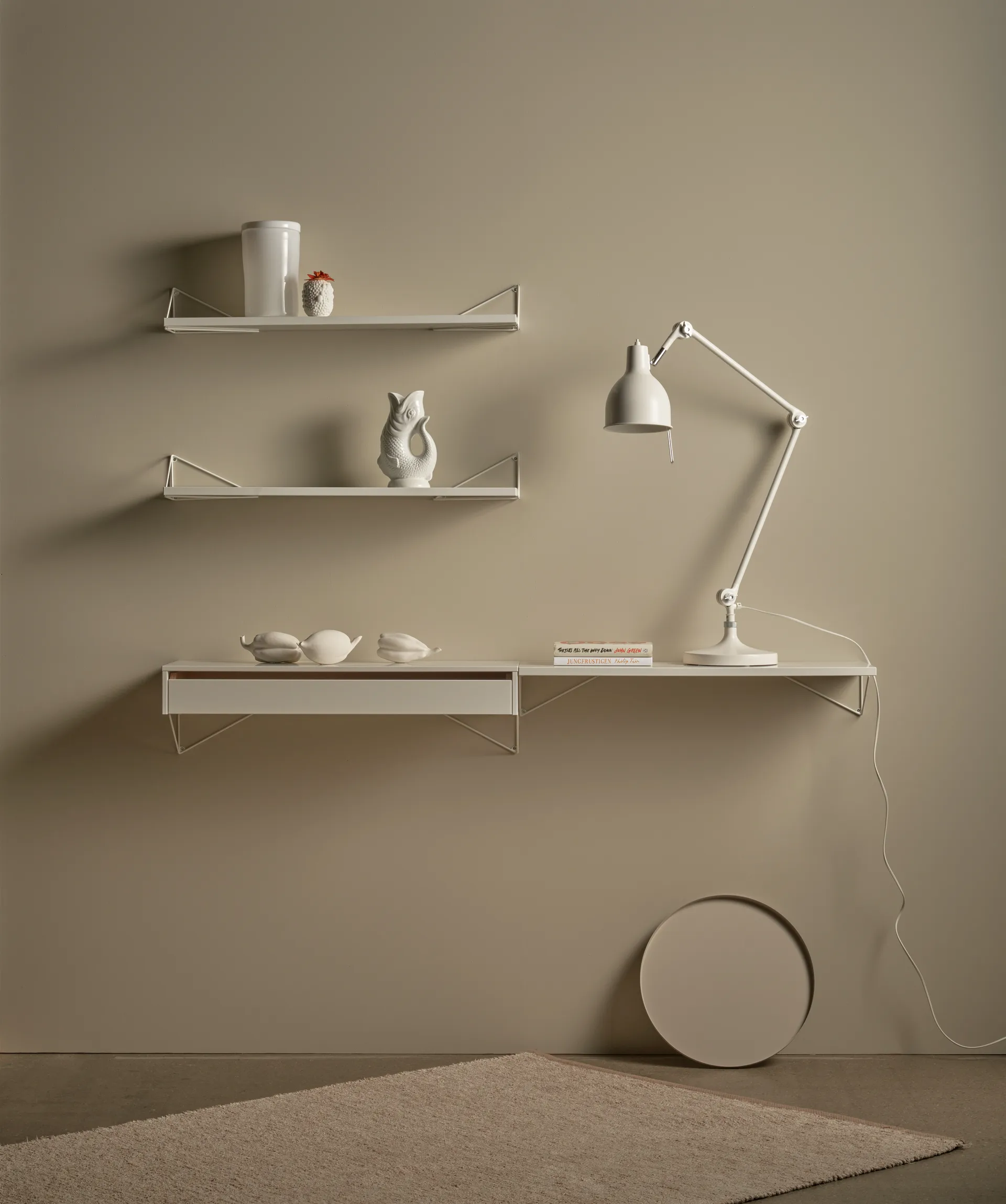 Estante Pythagoras, Blanco, 20x80 cm Maze