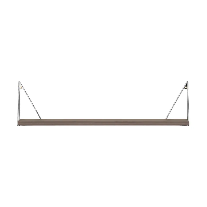 Estante Pythagoras, Nogal-cromo, 20x80 cm - Maze