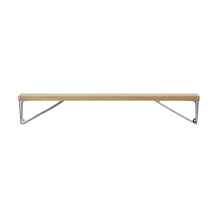 Estante Pythagoras, Roble-cromo, 20x80 cm - Maze