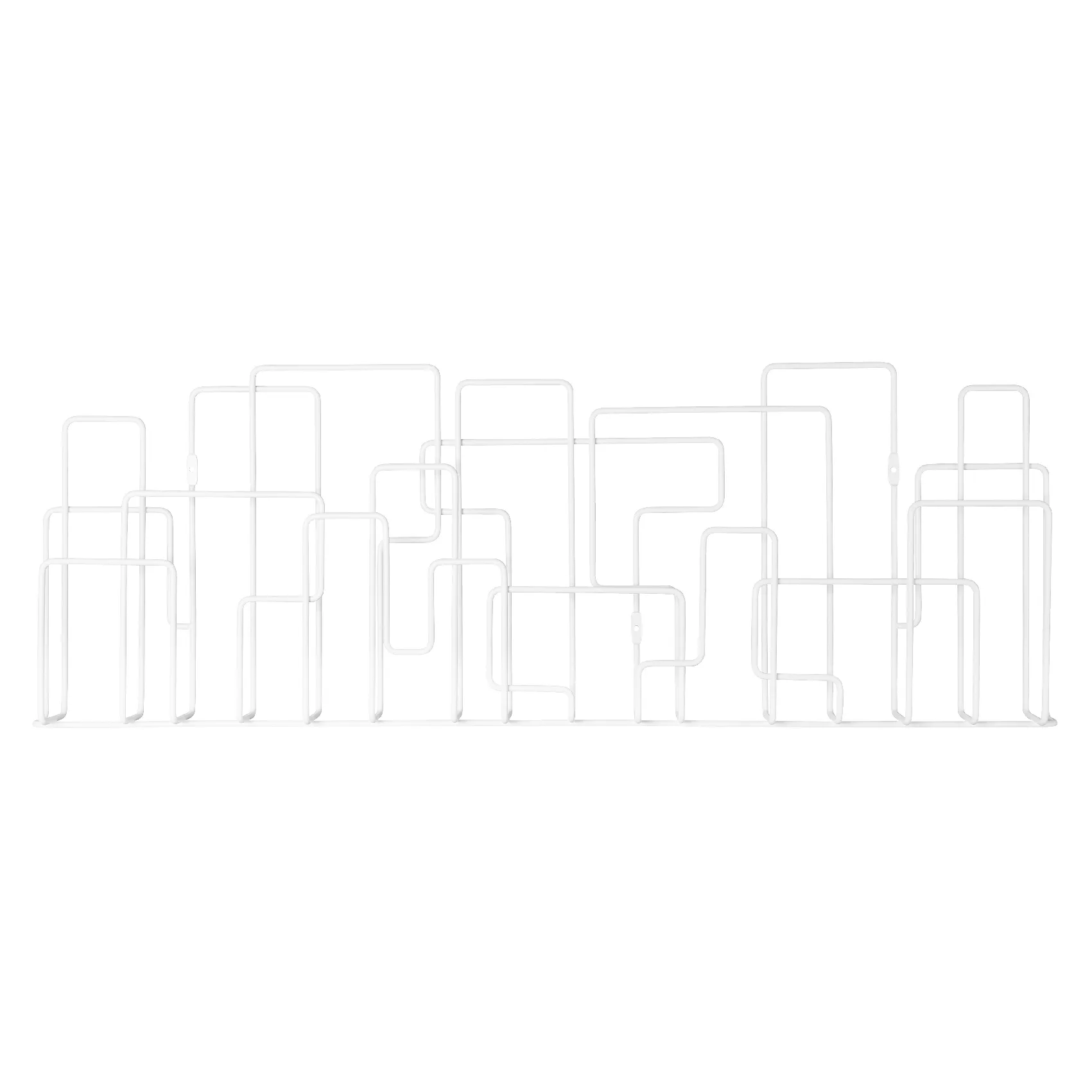 Estante revistero City Sunday, blanco Maze