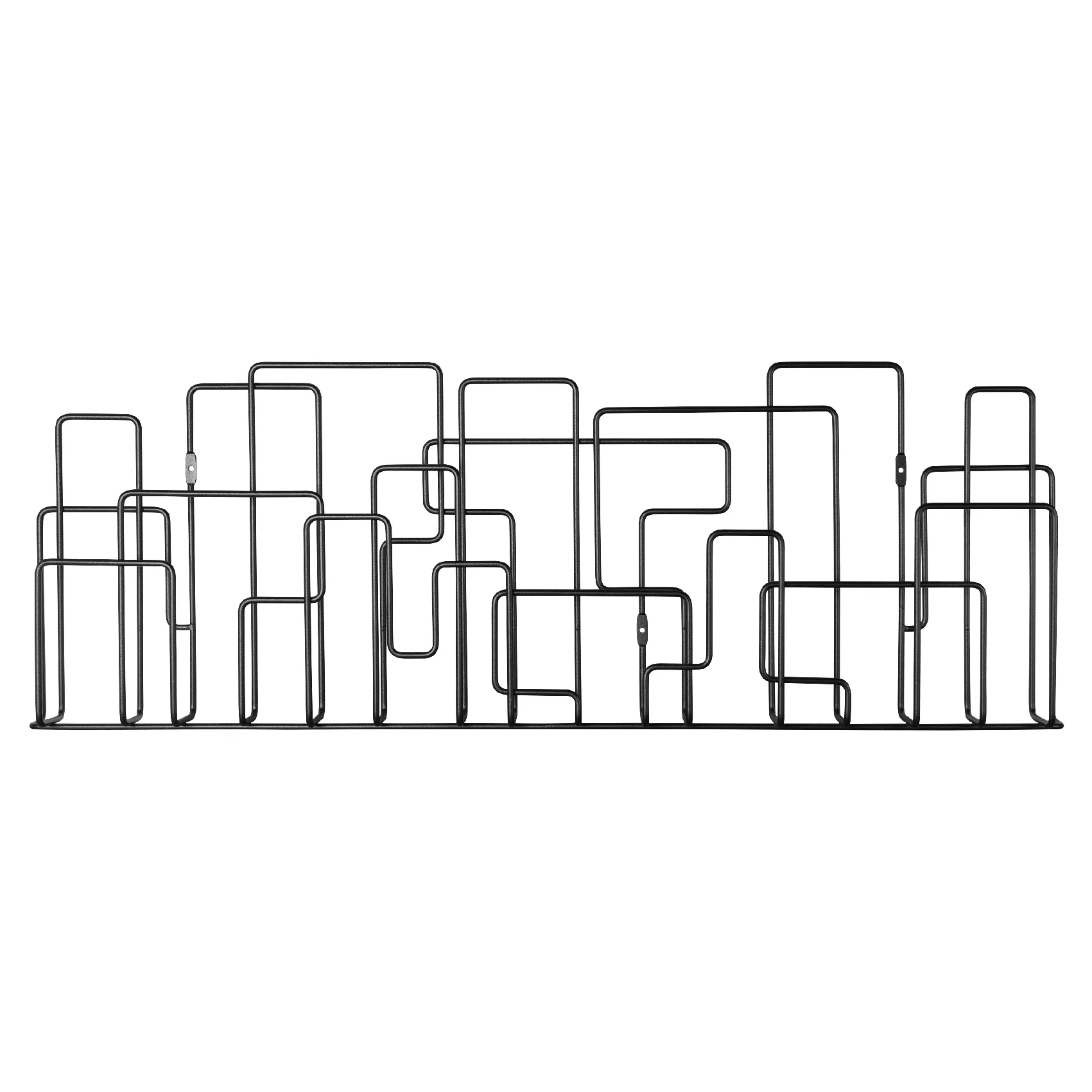 Estante revistero City Sunday, negro Maze