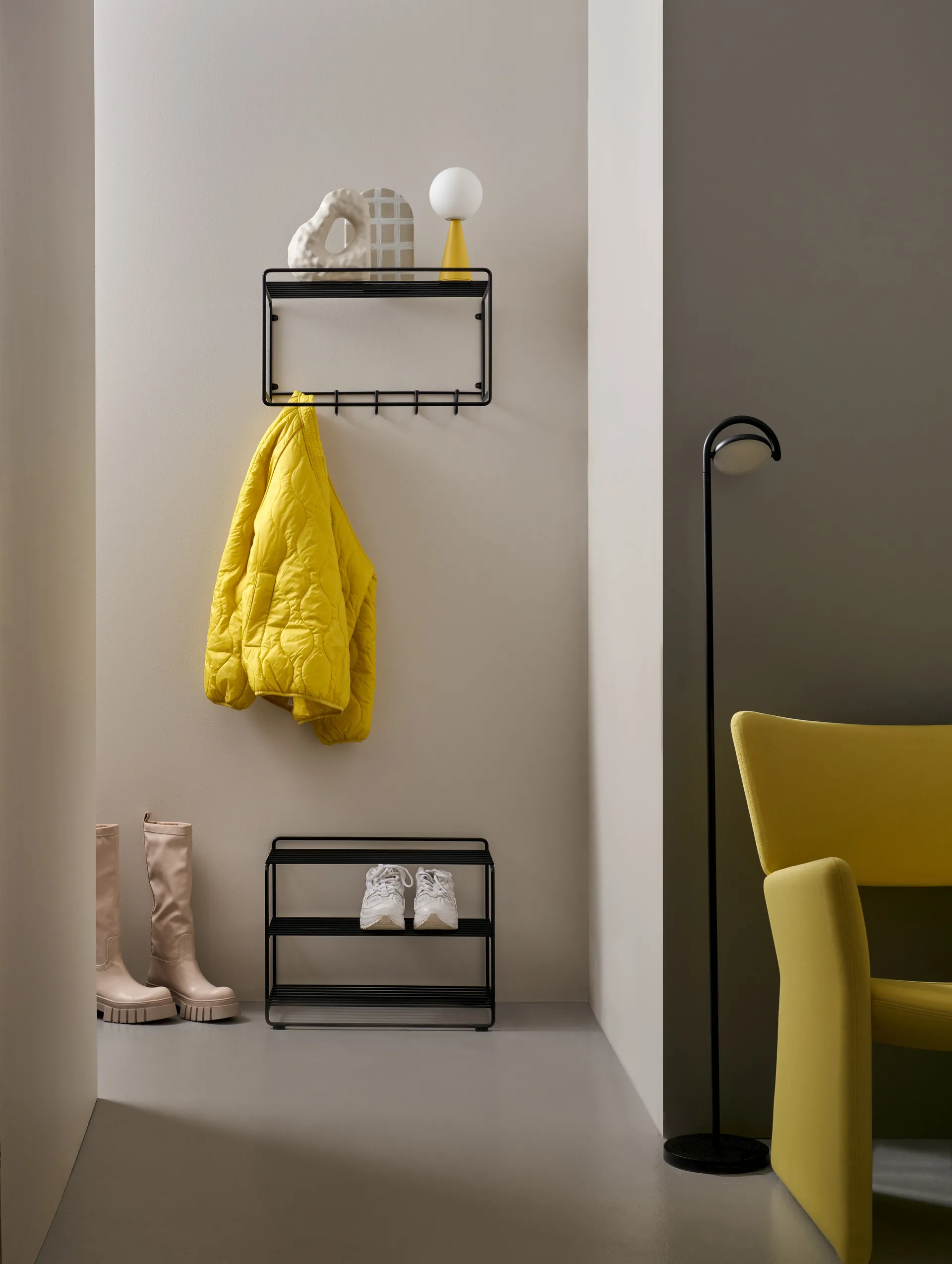 Estante sombrerero Uptown, negro Maze