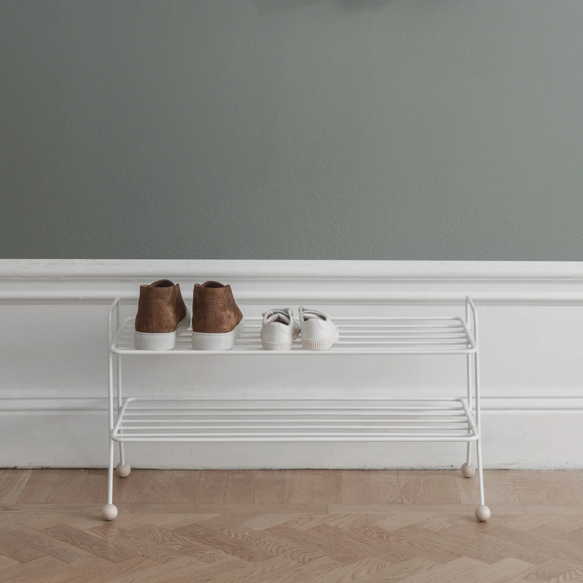 Estante zapatero Bill, blanco Maze