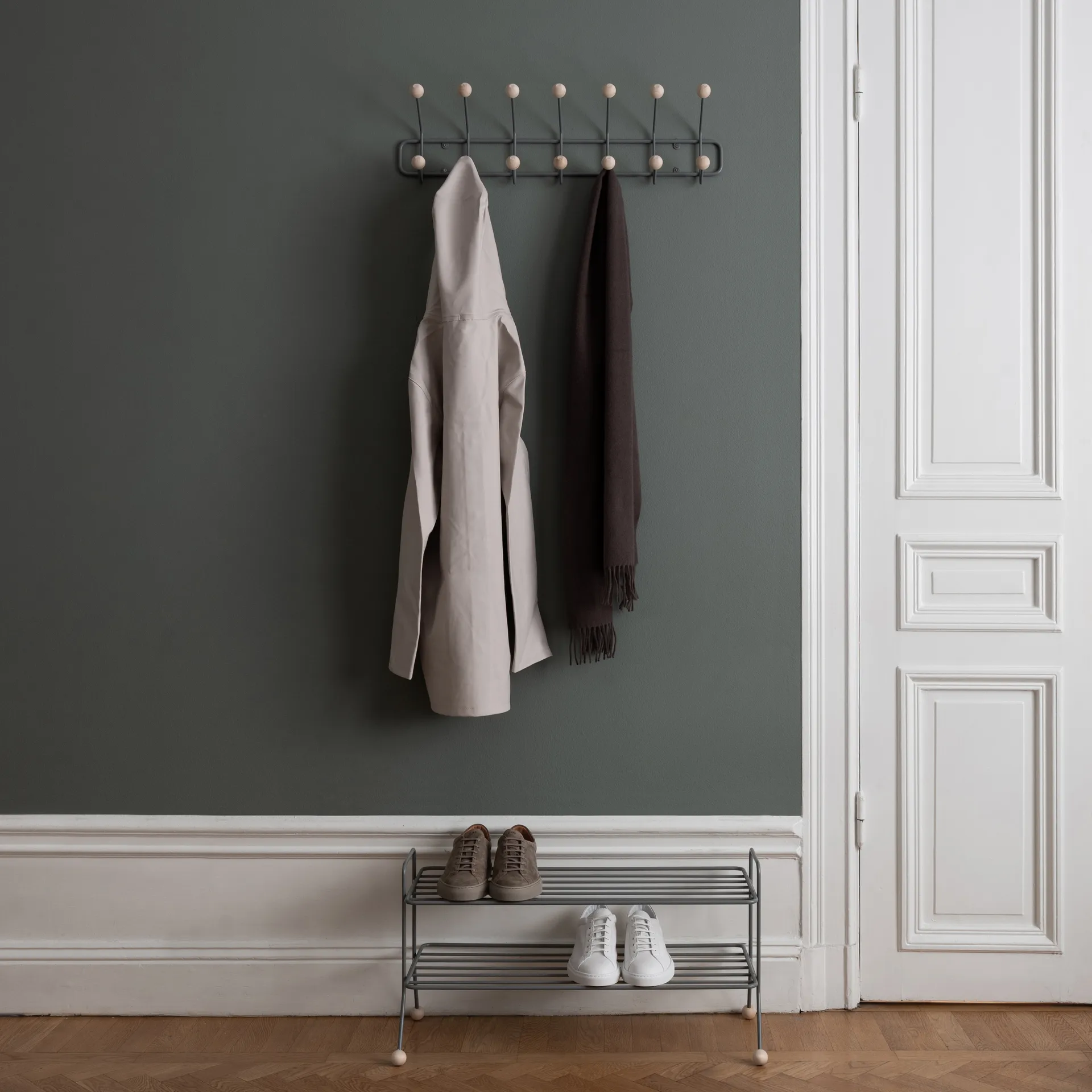 Estante zapatero Bill, gris Maze