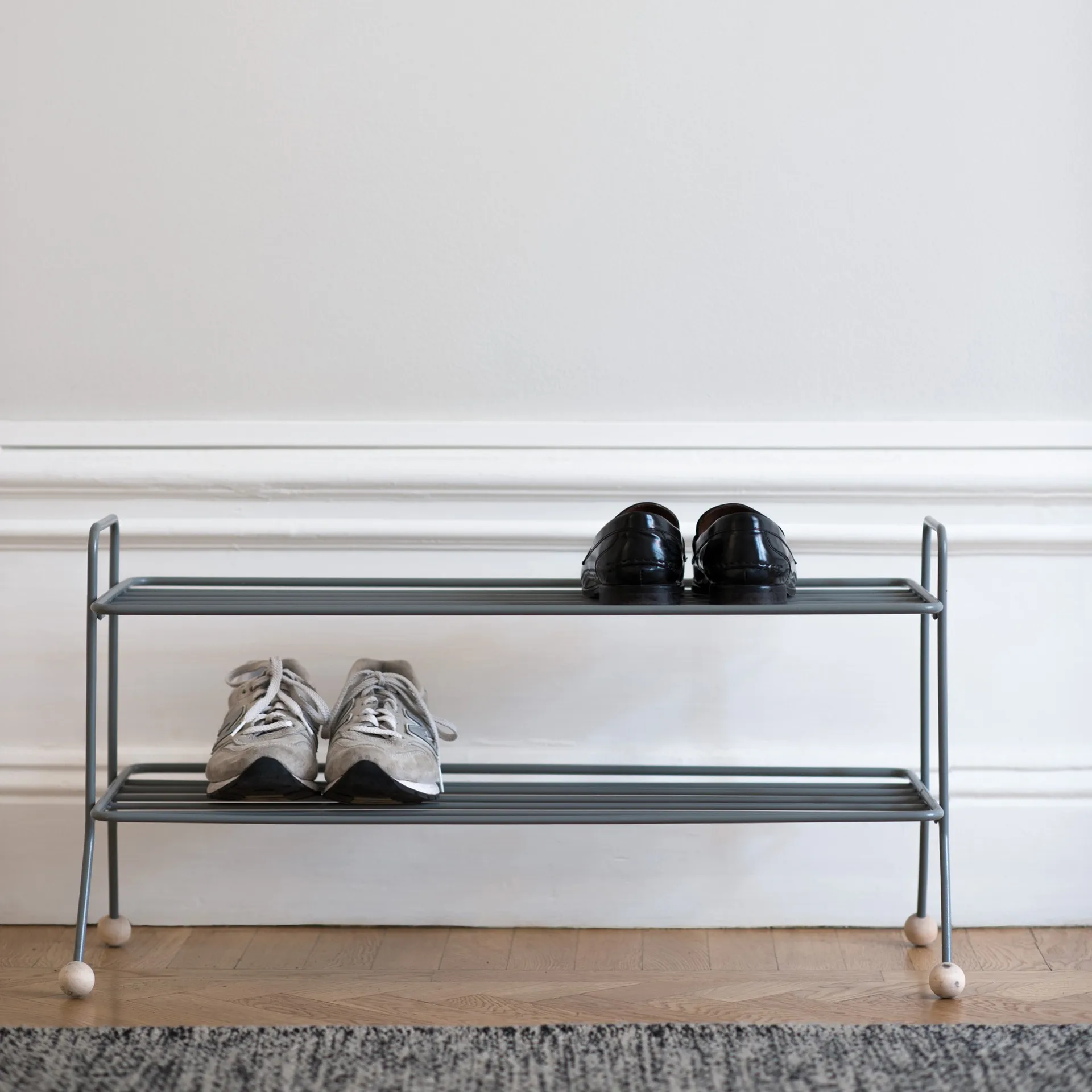 Estante zapatero Bill, gris Maze