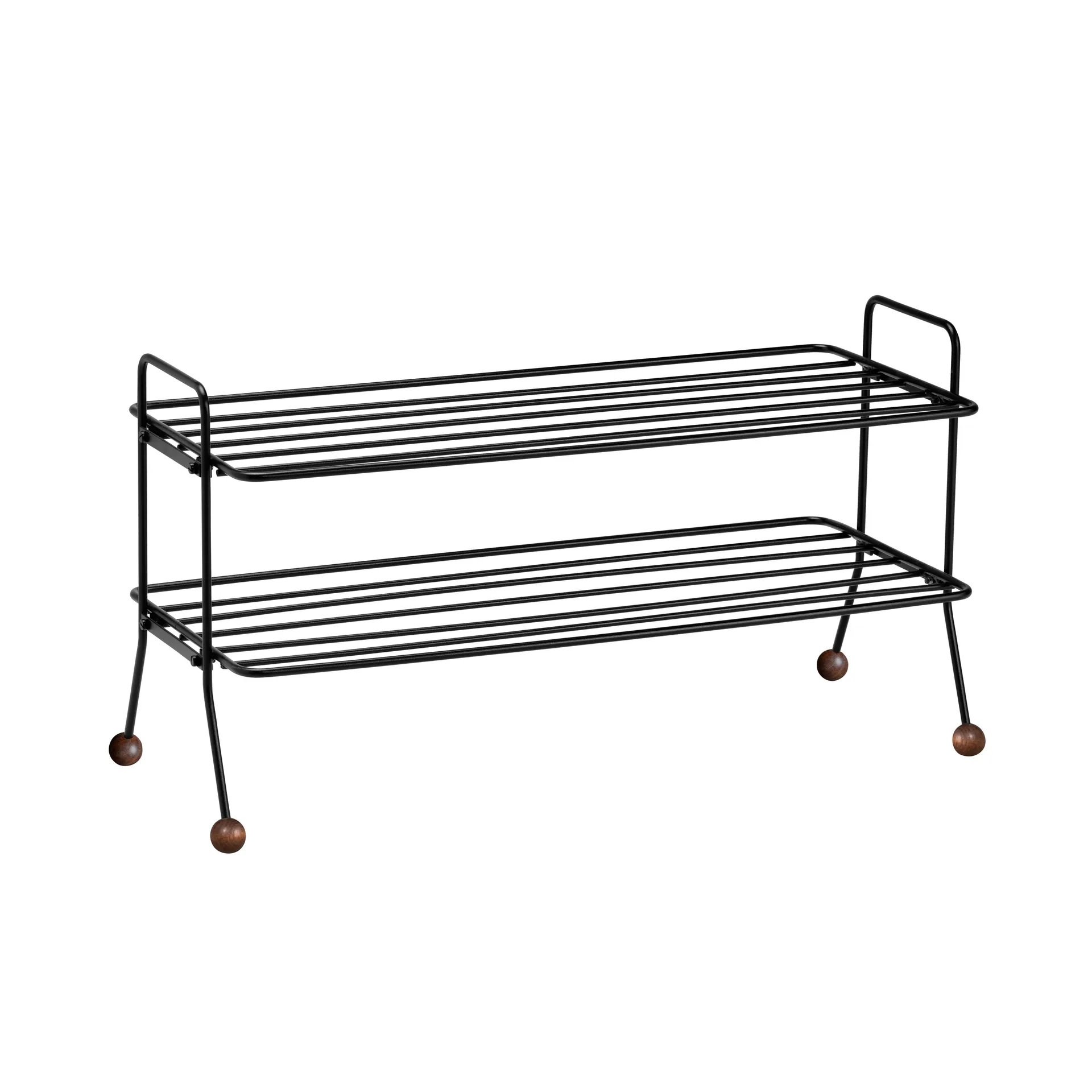 Estante zapatero Bill, negro-marrón oscuro Maze