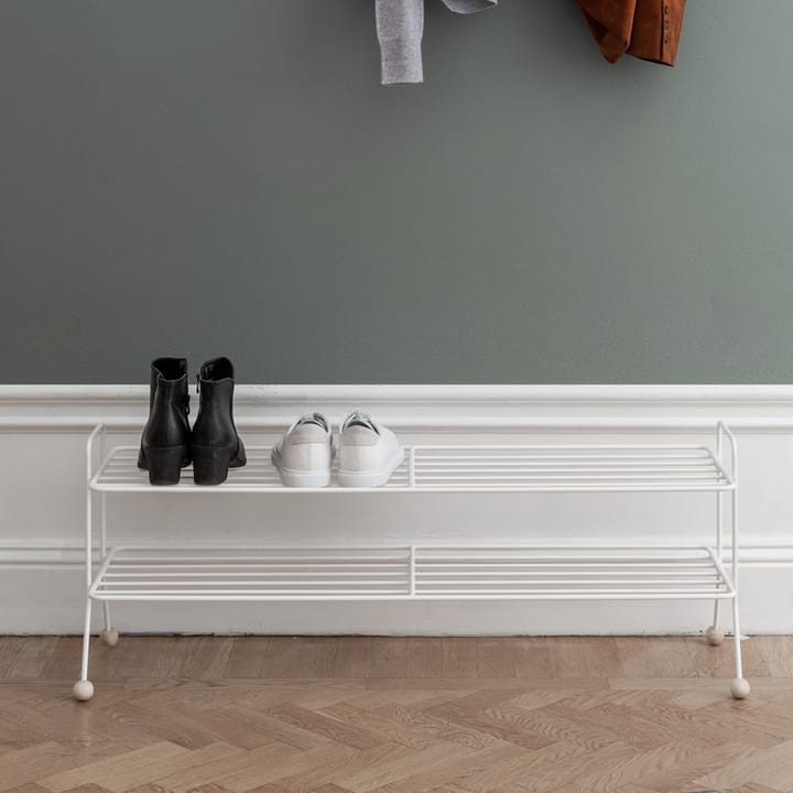 Estante zapatero Bill Shoe Shelf L, Blanco Maze