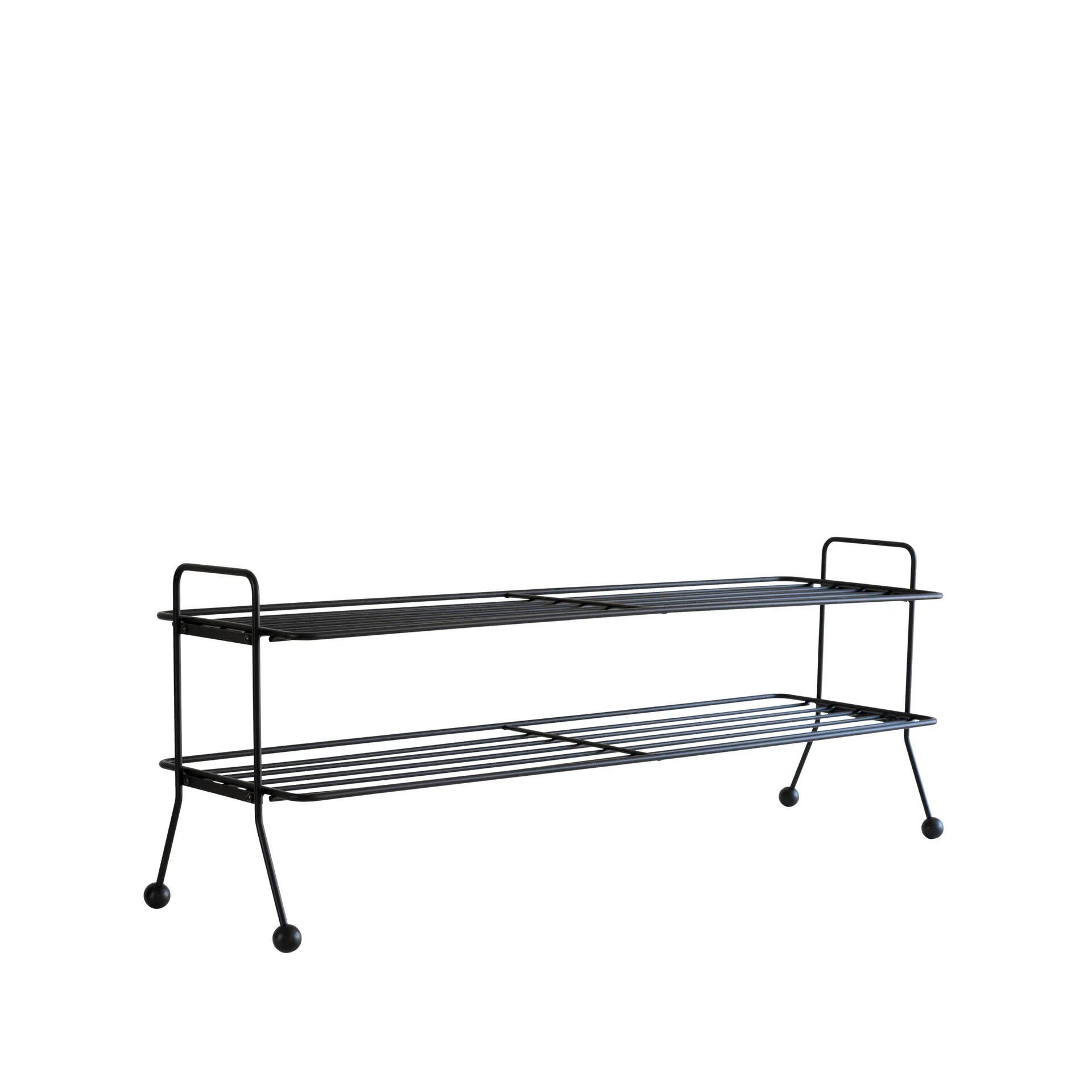 Estante zapatero Bill Shoe Shelf L, Negro Maze