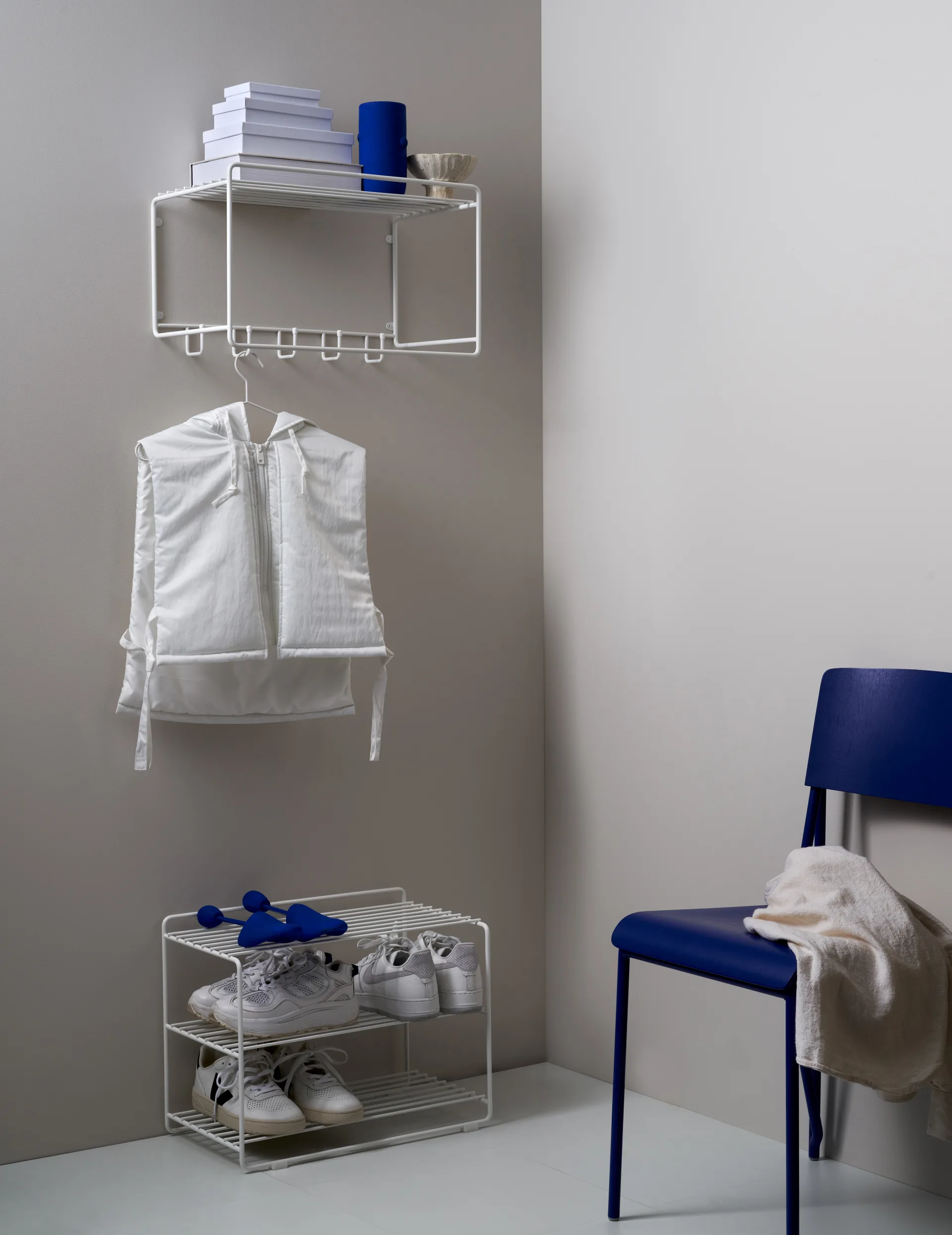 Estante zapatero Downtown, blanco Maze