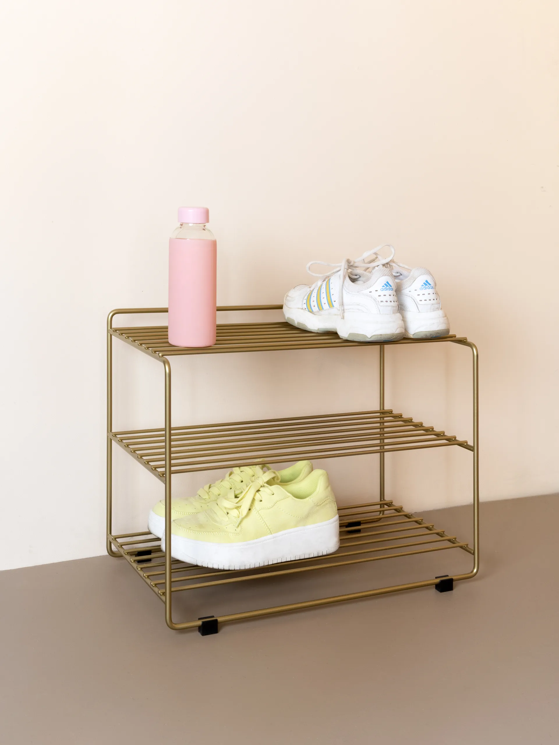 Estante zapatero Downtown, Latón Maze