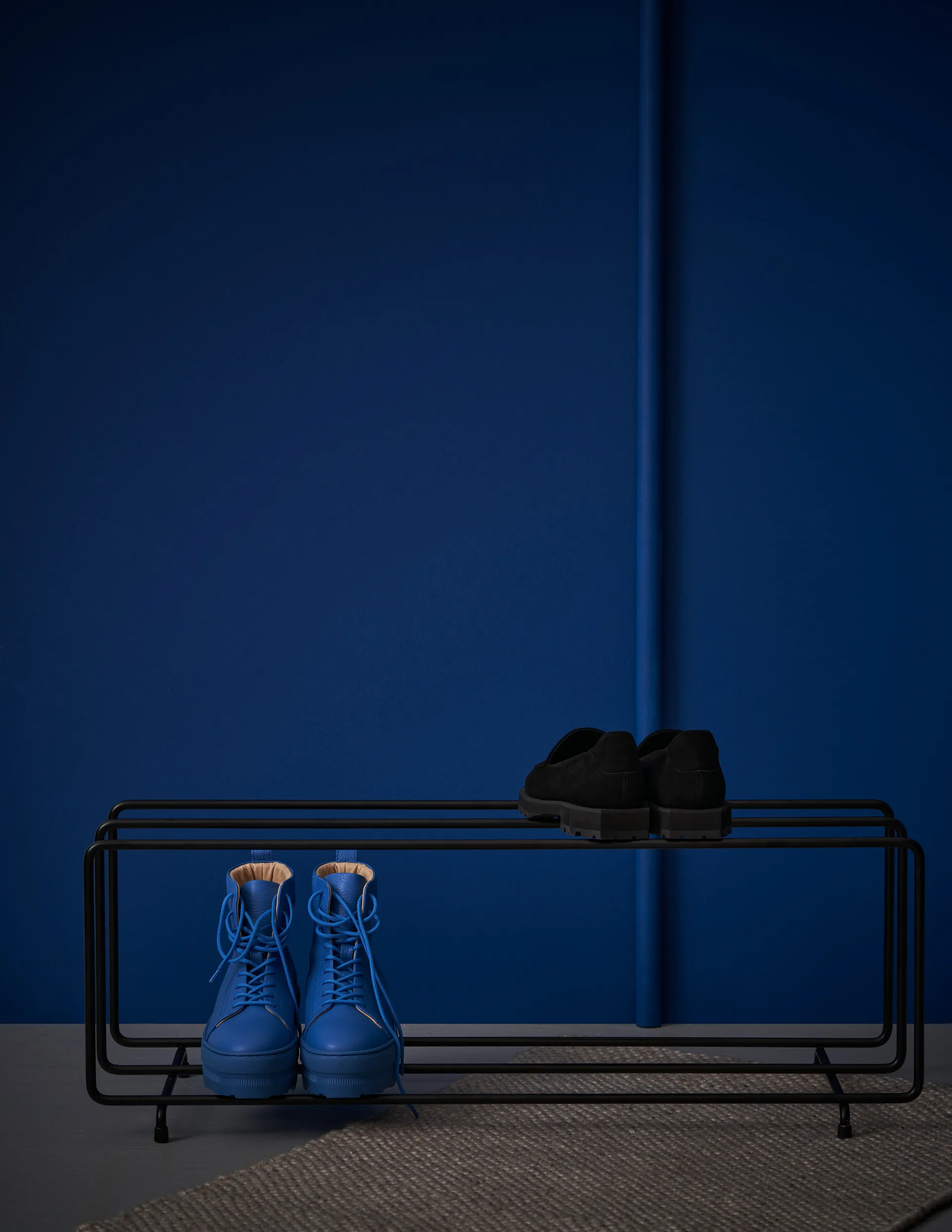 Estante zapatero Mixrack L, negro Maze