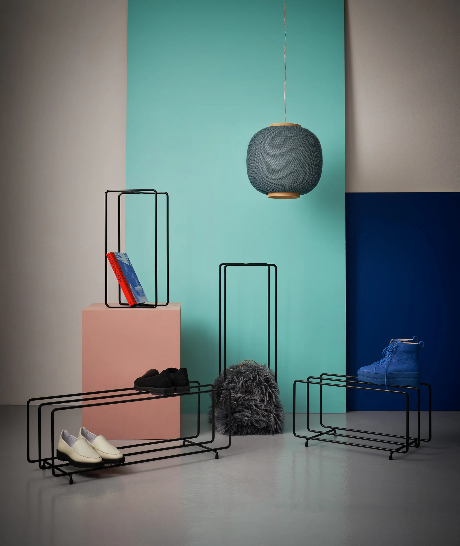 Estante zapatero Mixrack, negro Maze